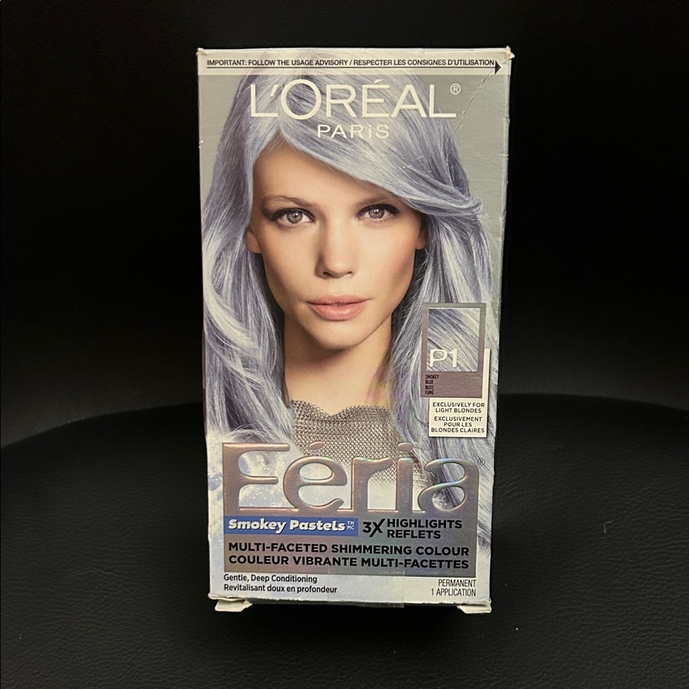 NEW 🆕 L'Oreal Fetia Smokey Pastels Hair Color P1 Smokey Blue